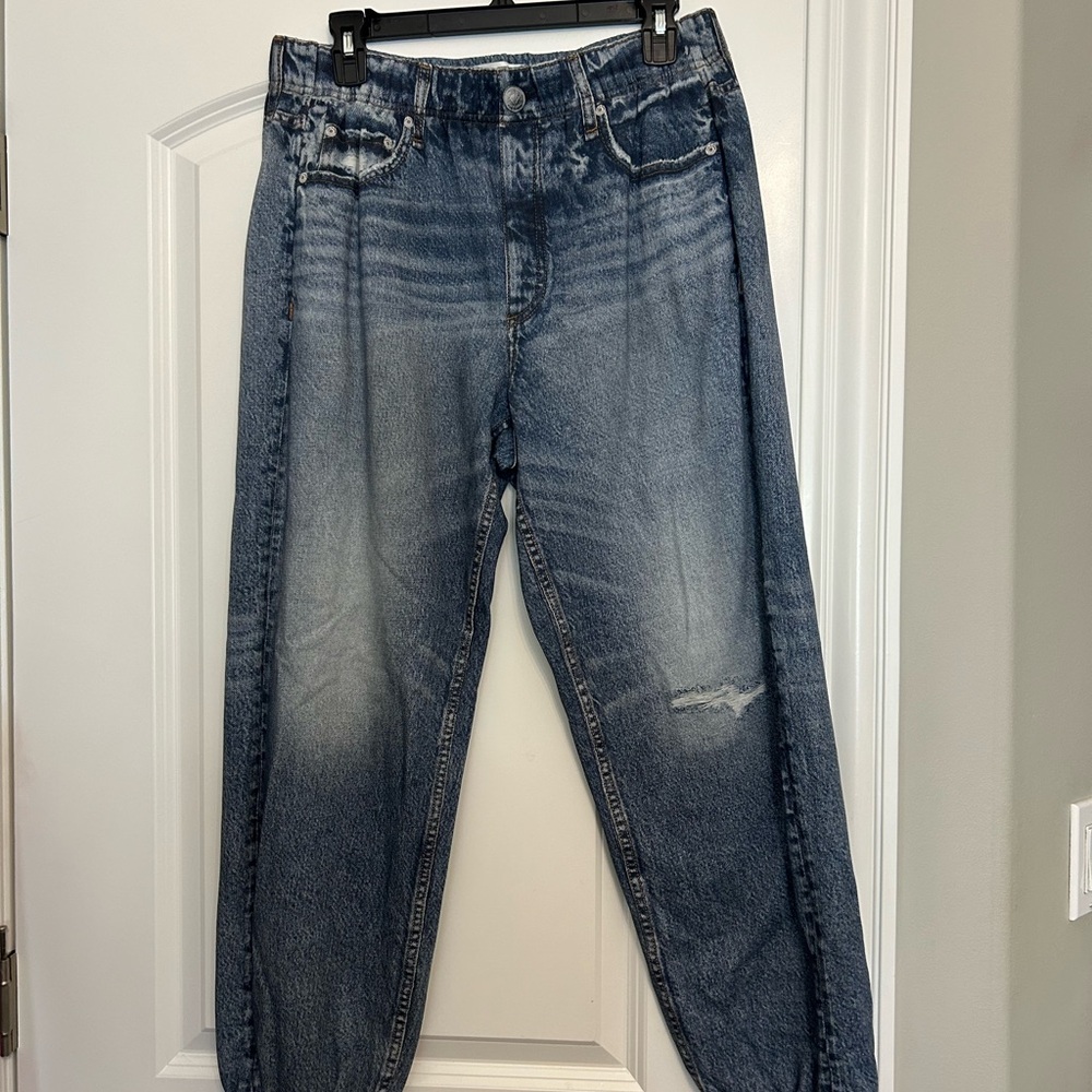 Women's Blue Denim Jeans - Picture 4 of 4